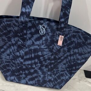 Victoria's Secret Navy Tie-Dye Tote